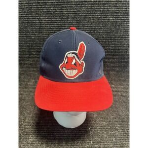 Cleveland Indians Vintage Adjustable Snap Back Competitor Logo Cap Hat MLB